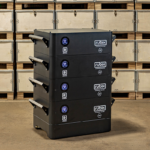 No rack batteries stacked together