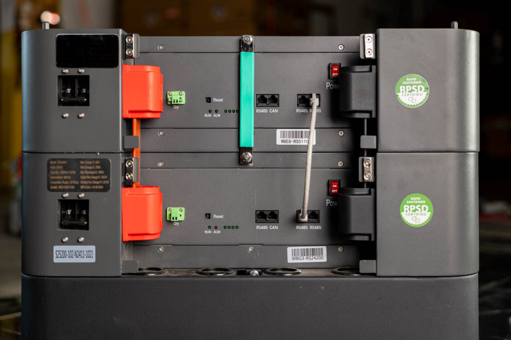 stack series battery rear detail shot