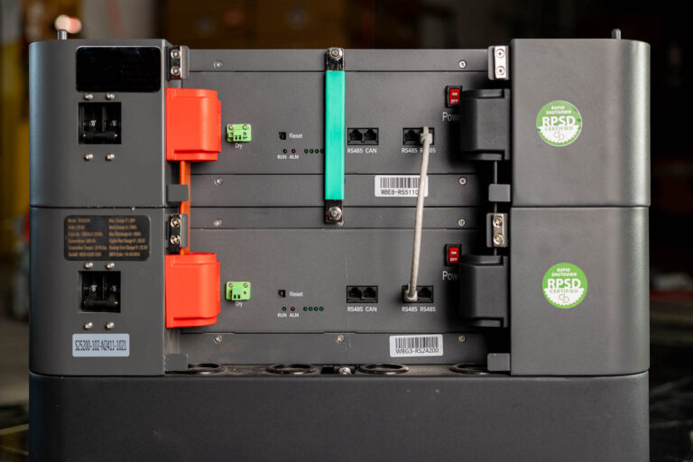 stack series battery rear detail shot