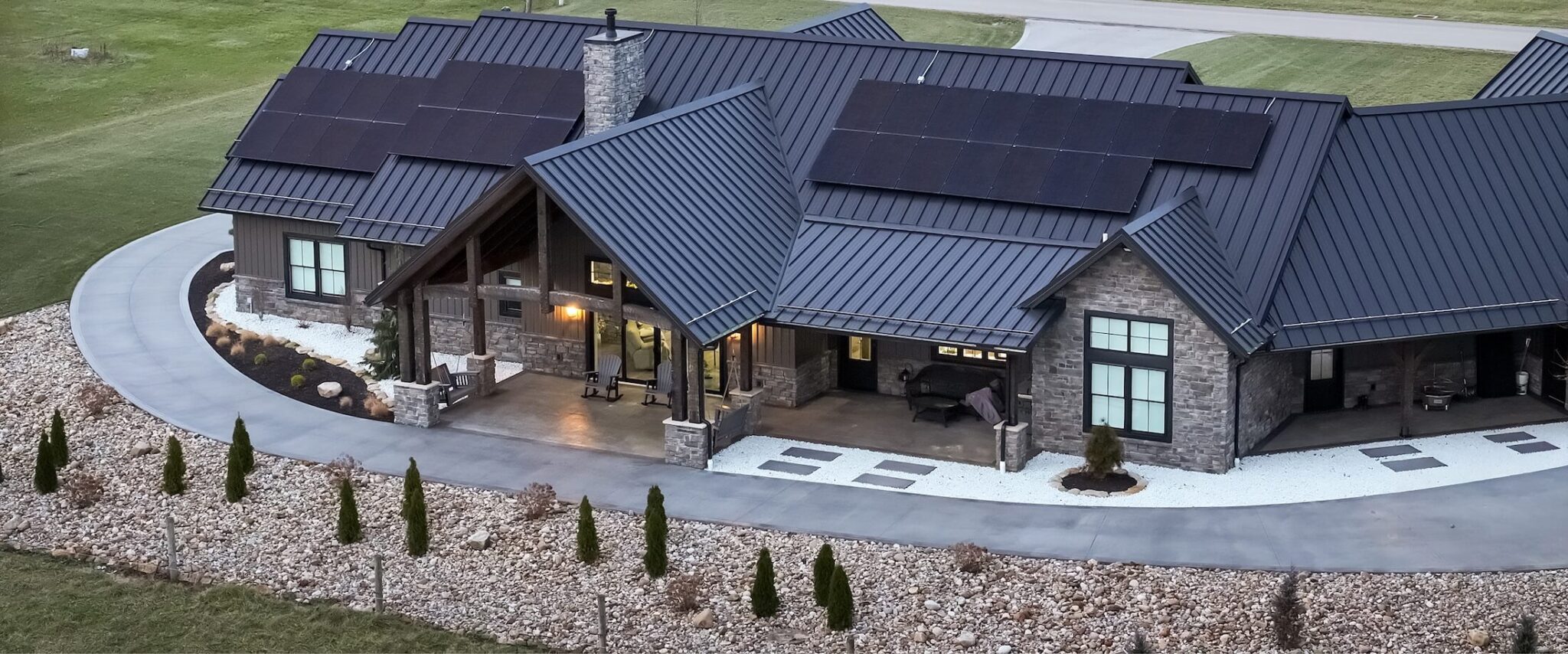 front arial view of rubix battery office