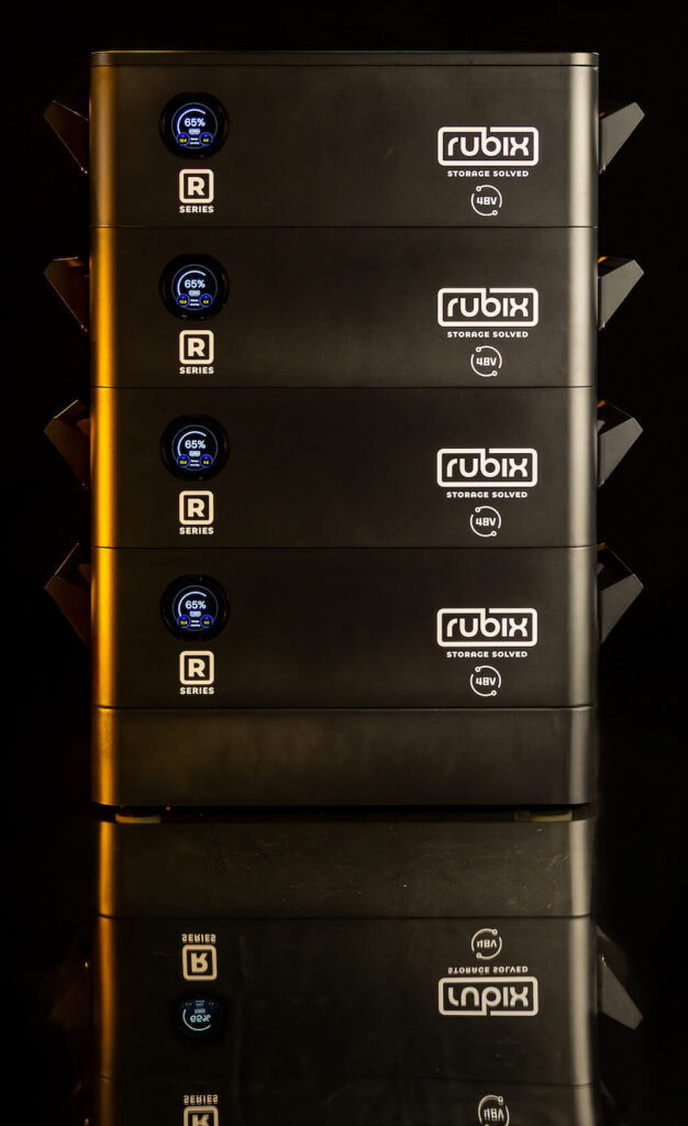 rubix battery with reflection