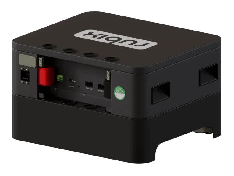 stack series battery with one battery. rear view without cover